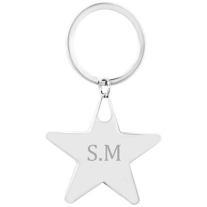 Engraved Star Keyring - Initials