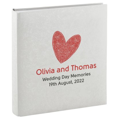 Personalised Deluxe Photo Album - Love Heart