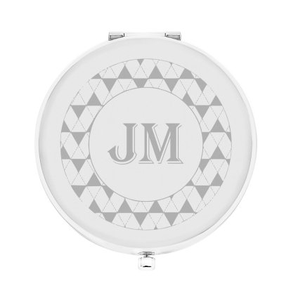 Personalised Houndstooth Compact Mirror