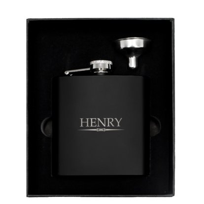 Personalised Luxury Name Hip Flask