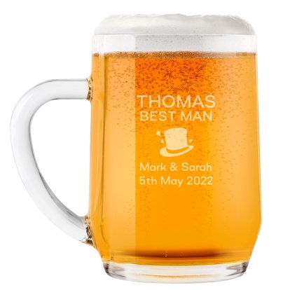 Personalised Pint Tankard - Hats Design